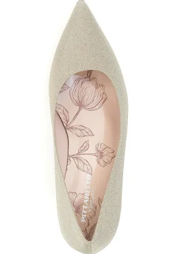 Décolleté platino glitter con tacco basso 5360-PITTARELLO ROMANTIC Best