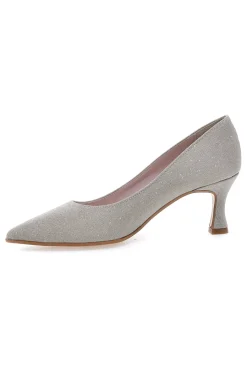 Décolleté platino glitter con tacco basso 5360-PITTARELLO ROMANTIC Best