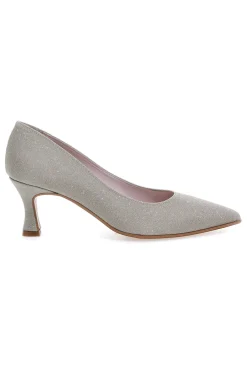 Décolleté platino glitter con tacco basso 5360-PITTARELLO ROMANTIC Best