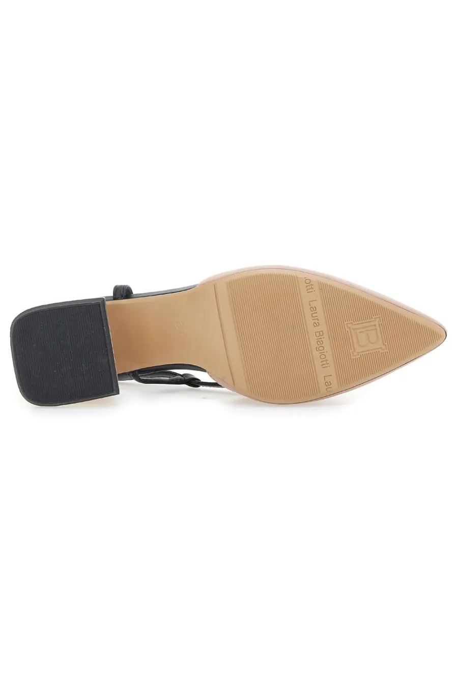 Décolleté Rosa e Nere Con Cinturino Slingback 8604-LAURA BIAGIOTTI Sale