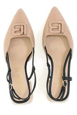 Décolleté Rosa e Nere Con Cinturino Slingback 8604-LAURA BIAGIOTTI Sale