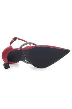 Décolleté rosse con cinturini e tacco a rocchetto 7092-PITTARELLO LOVE Outlet