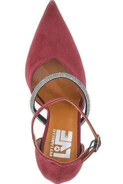 Décolleté rosse con cinturini e tacco a rocchetto 7092-PITTARELLO LOVE Outlet
