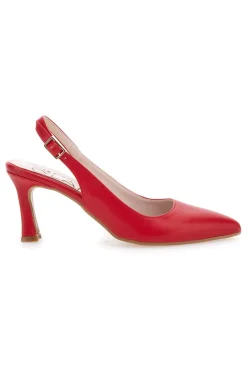 Décolleté Rosse Slingback con Tacco Medio 2371-PITTARELLO GLAM New