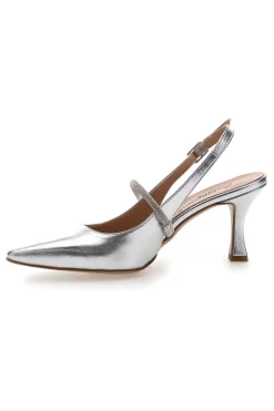 Décolleté Slingback Argento Made In Italy 8309-PITTARELLO COUTURE Clearance