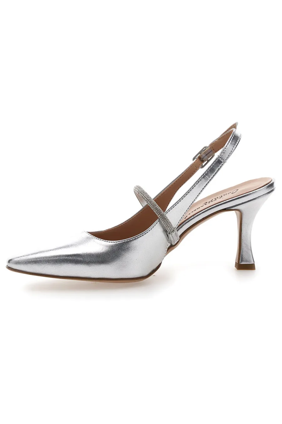 Décolleté Slingback Argento Made In Italy 8309-PITTARELLO COUTURE Clearance
