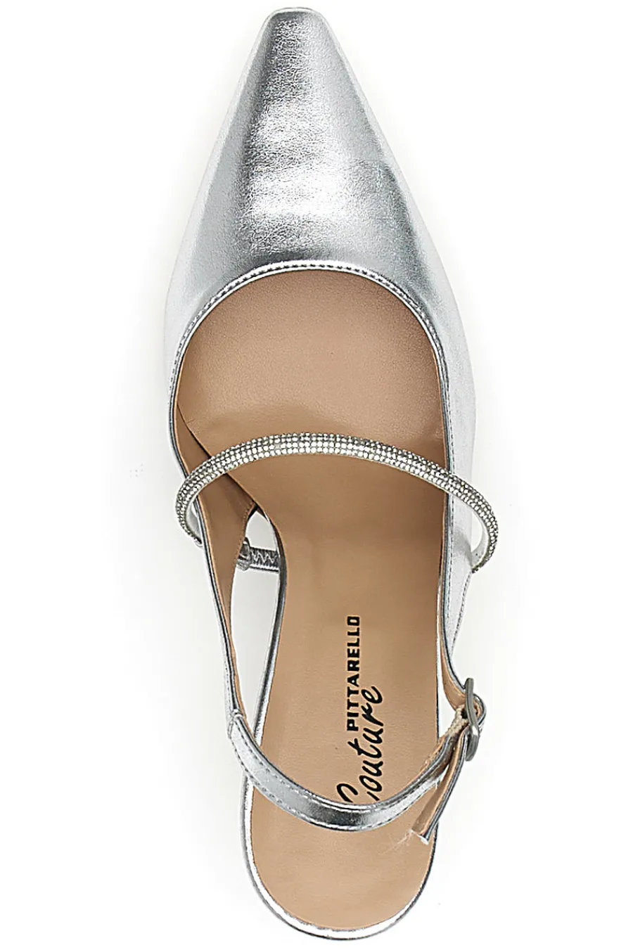 Décolleté Slingback Argento Made In Italy 8309-PITTARELLO COUTURE Clearance