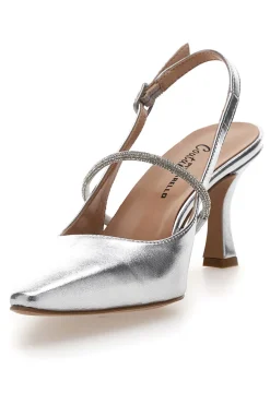 Décolleté Slingback Argento Made In Italy 8309-PITTARELLO COUTURE Clearance