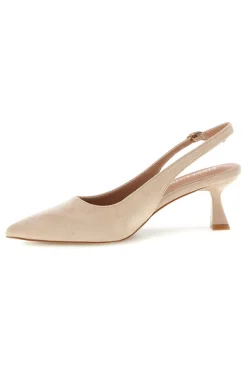 Décolleté slingback in tessuto effetto soft touch P671-FIRST LADY Clearance