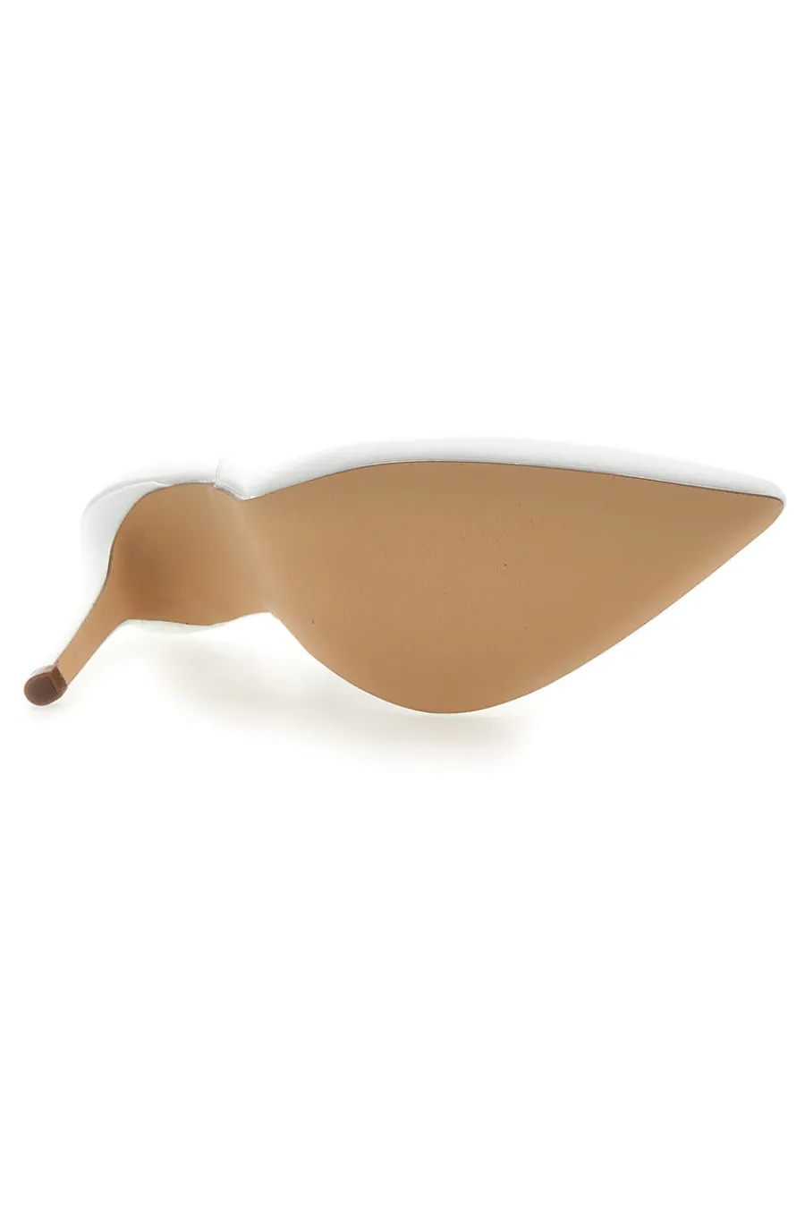 Décolleté Slingback Bianche con Tacco Alto P528-FIRST LADY Sale