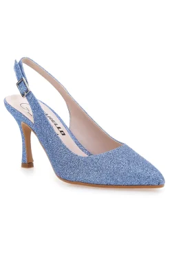 Décolleté Slingback Celesti con Brillantini PITTARELLO CLASS 5171-PITTARELLO GLAM Discount