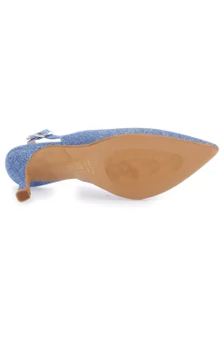 Décolleté Slingback Celesti con Brillantini PITTARELLO CLASS 5171-PITTARELLO GLAM Discount