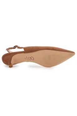 Décolleté slingback marrone con cinturino 3123-PITTARELLO GLAM Clearance