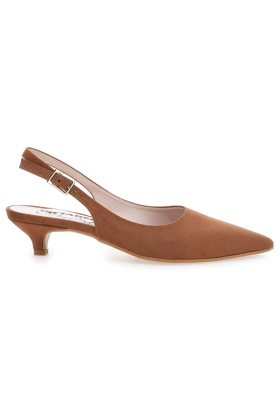 Décolleté slingback marrone con cinturino 3123-PITTARELLO GLAM Clearance