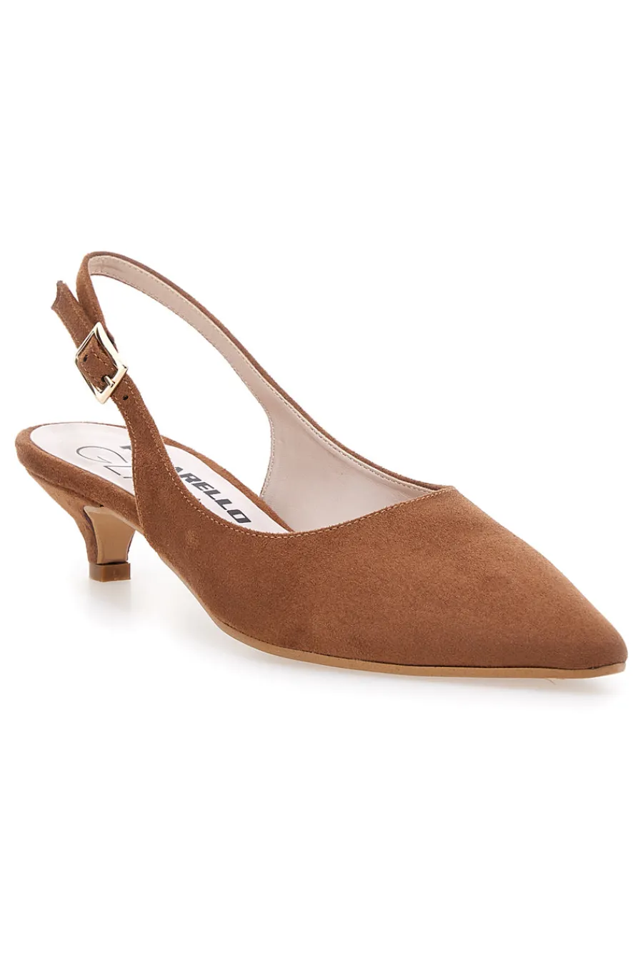 Décolleté slingback marrone con cinturino 3123-PITTARELLO GLAM Clearance
