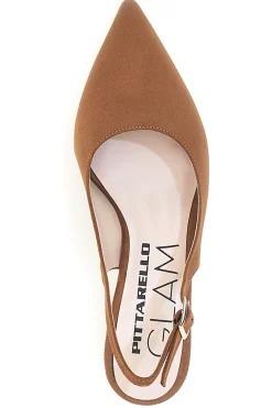 Décolleté slingback marrone con cinturino 3123-PITTARELLO GLAM Clearance