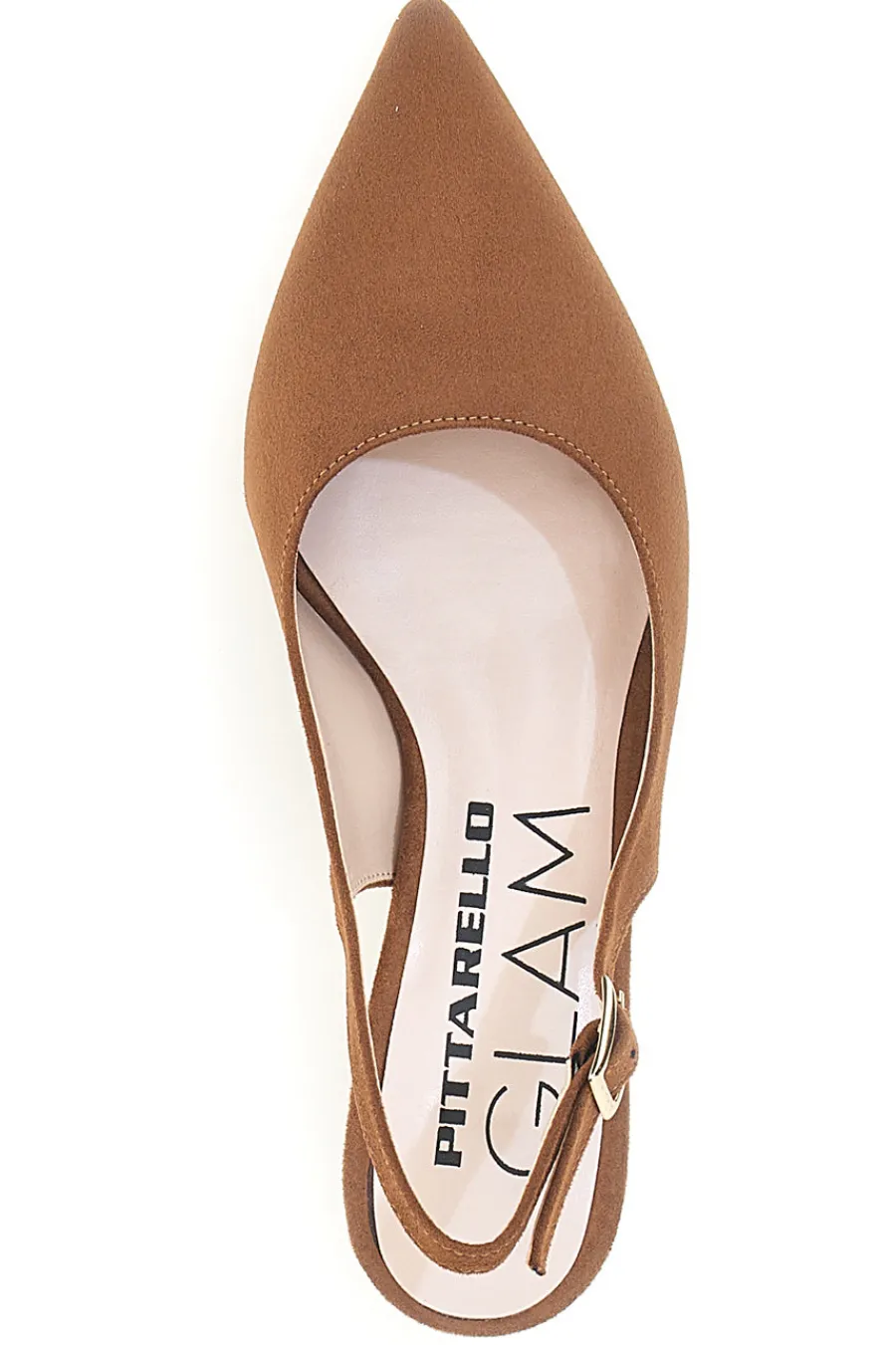 Décolleté slingback marrone con cinturino 3123-PITTARELLO GLAM Clearance
