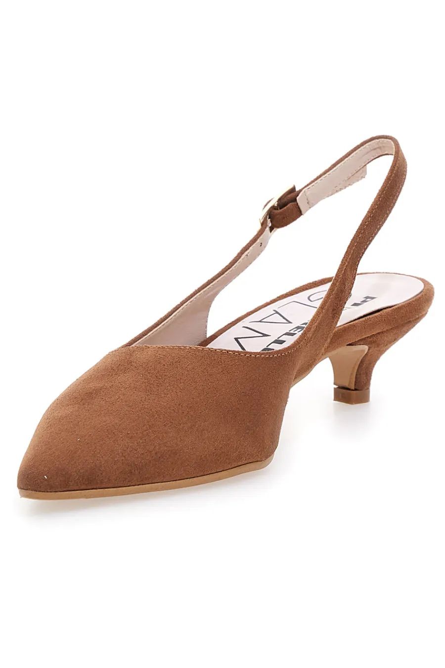 Décolleté slingback marrone con cinturino 3123-PITTARELLO GLAM Clearance