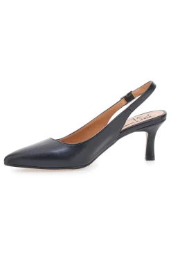 Décolleté slingback nera con tacco 934-PITTARELLO GLAM Sale