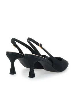 Décolleté Slingback Nere a Punta P529-FIRST LADY New