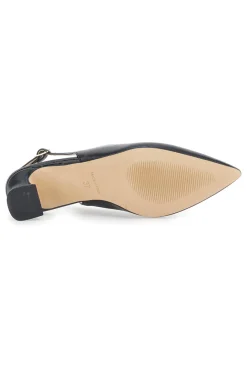 Décolleté Slingback Nere a Punta con Tacco Basso 3614-PITTARELLO GLAM
