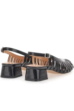 Décolleté Slingback Nere Con Tacco Basso e Punta Chiusa 3906-PITTARELLO COUTURE Discount