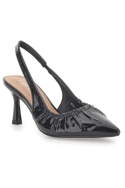 Décolleté Sling-back Nere Con Tacco P593-FIRST LADY New