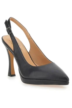 Décolleté Slingback Nere Eleganti con Tacco Alto 1929Q35-MON DIEU Hot