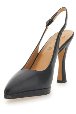 Décolleté Slingback Nere Eleganti con Tacco Alto 1929Q35-MON DIEU Hot