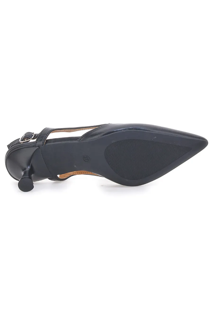Décolleté slingback neri a punta con tacco AP25S10E-LE HAVRE PARIS Hot