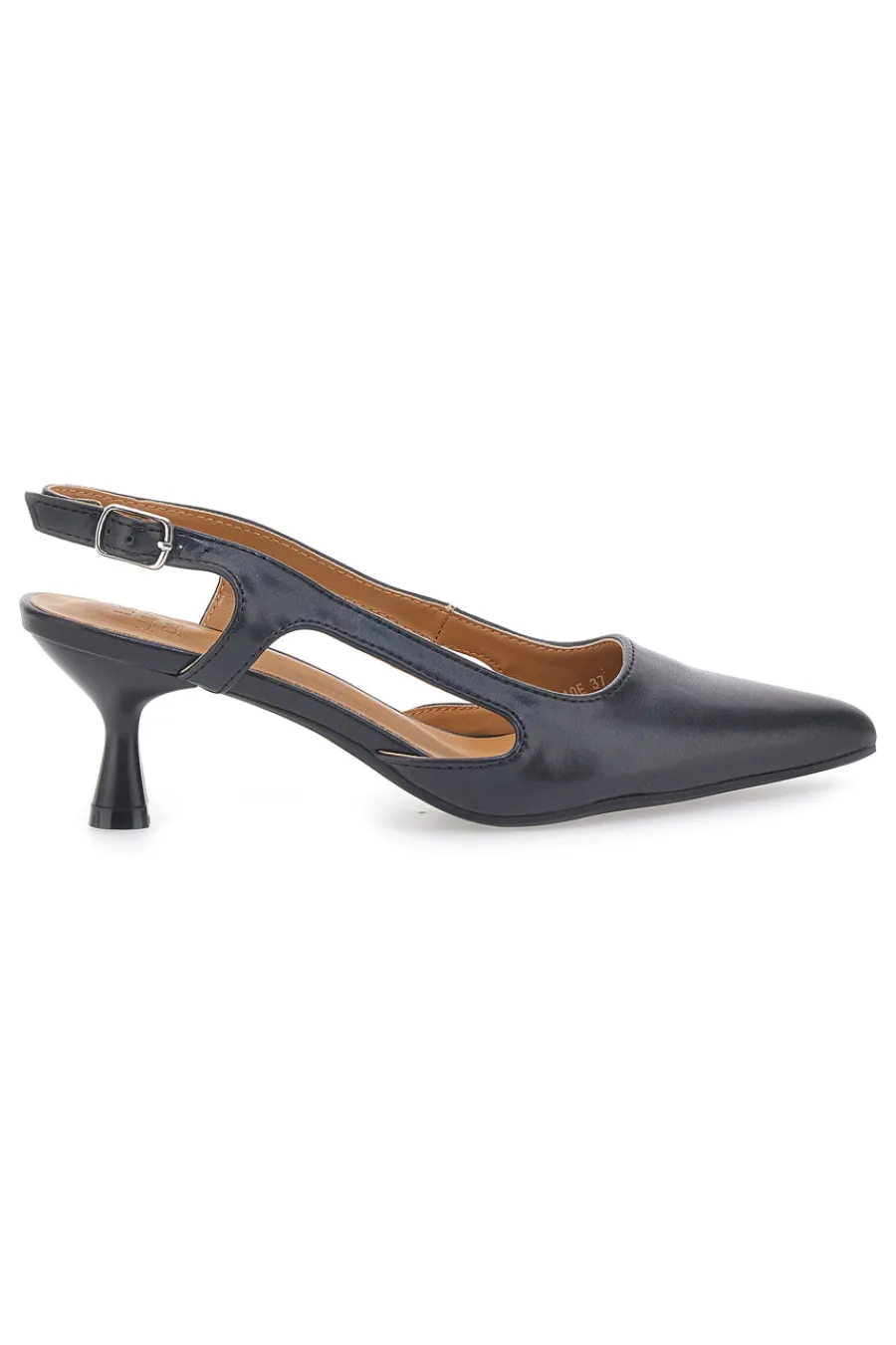 Décolleté slingback neri a punta con tacco AP25S10E-LE HAVRE PARIS Hot