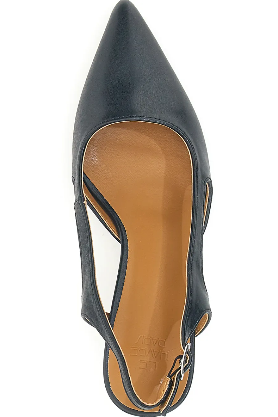 Décolleté slingback neri a punta con tacco AP25S10E-LE HAVRE PARIS Hot