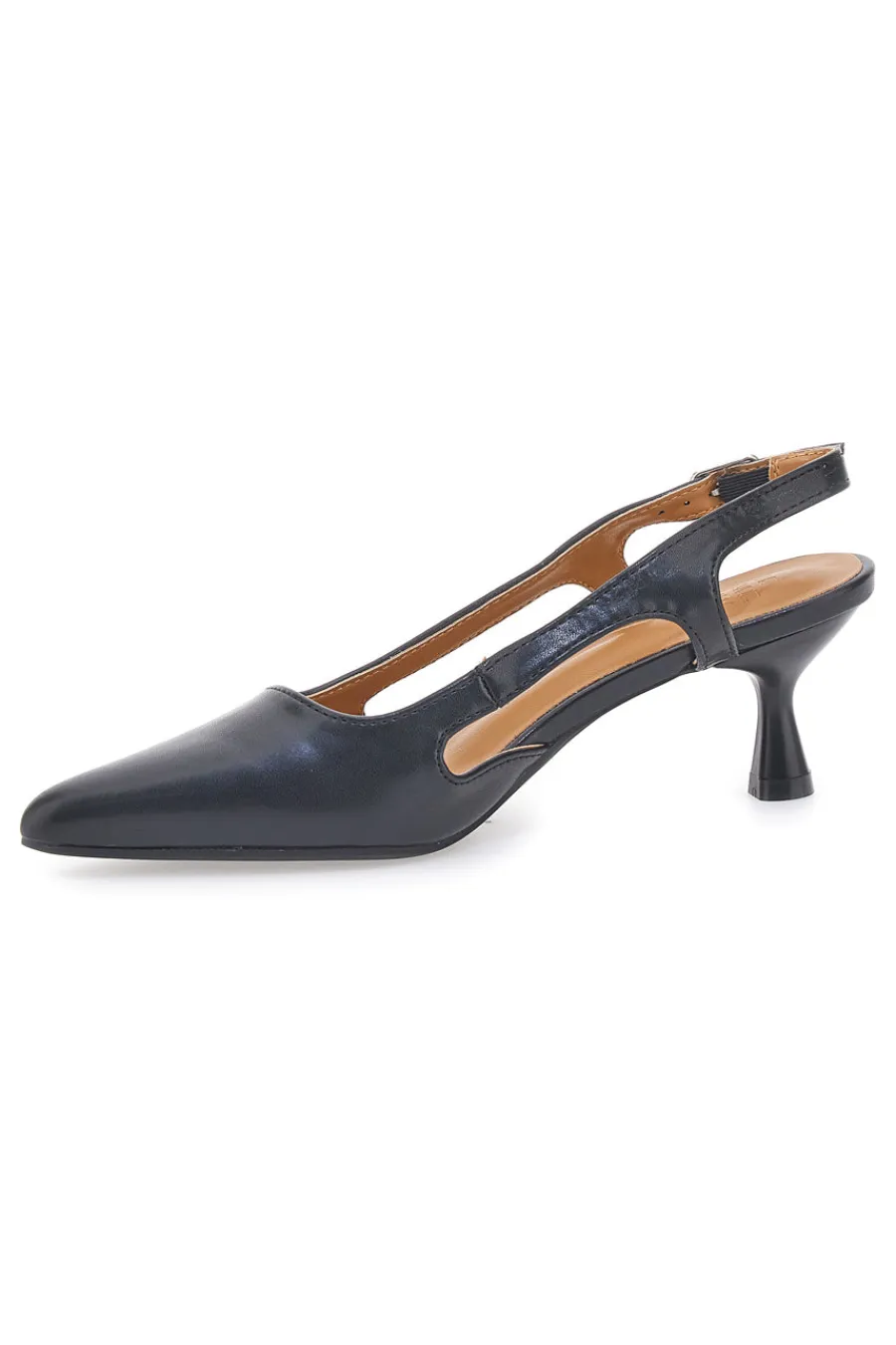 Décolleté slingback neri a punta con tacco AP25S10E-LE HAVRE PARIS Hot