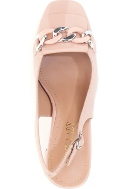 Décolleté Slingback Nude con Fibbia 586-FIRST LADY Sale