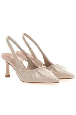 Décolleté Sling-back Nude Con Tacco P593-FIRST LADY Hot