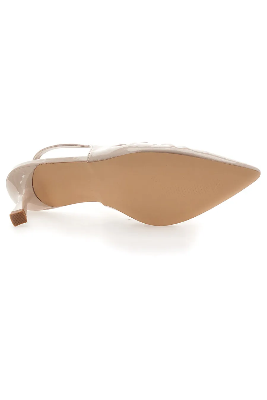 Décolleté Sling-back Nude Con Tacco P593-FIRST LADY Hot