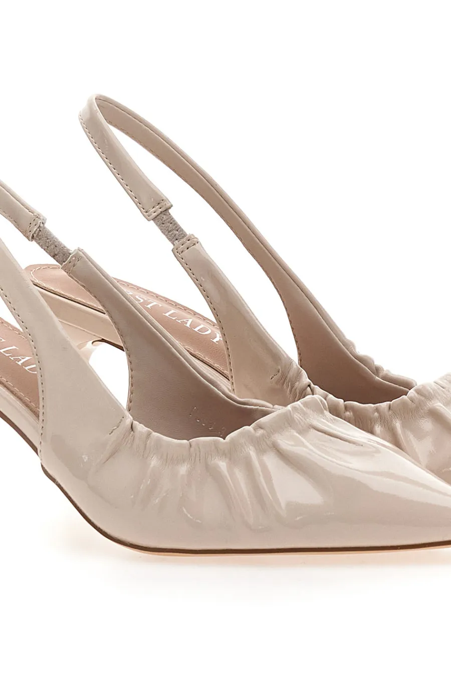 Décolleté Sling-back Nude Con Tacco P593-FIRST LADY Hot