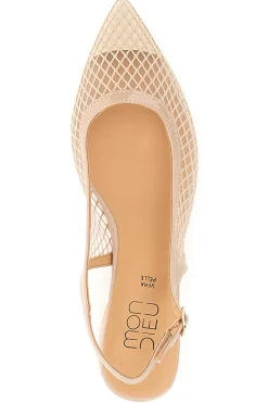 Décolleté Slingback Nude con Tomaia Traforata 883137-MON DIEU Clearance
