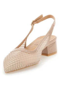 Décolleté Slingback Nude con Tomaia Traforata 883137-MON DIEU Clearance