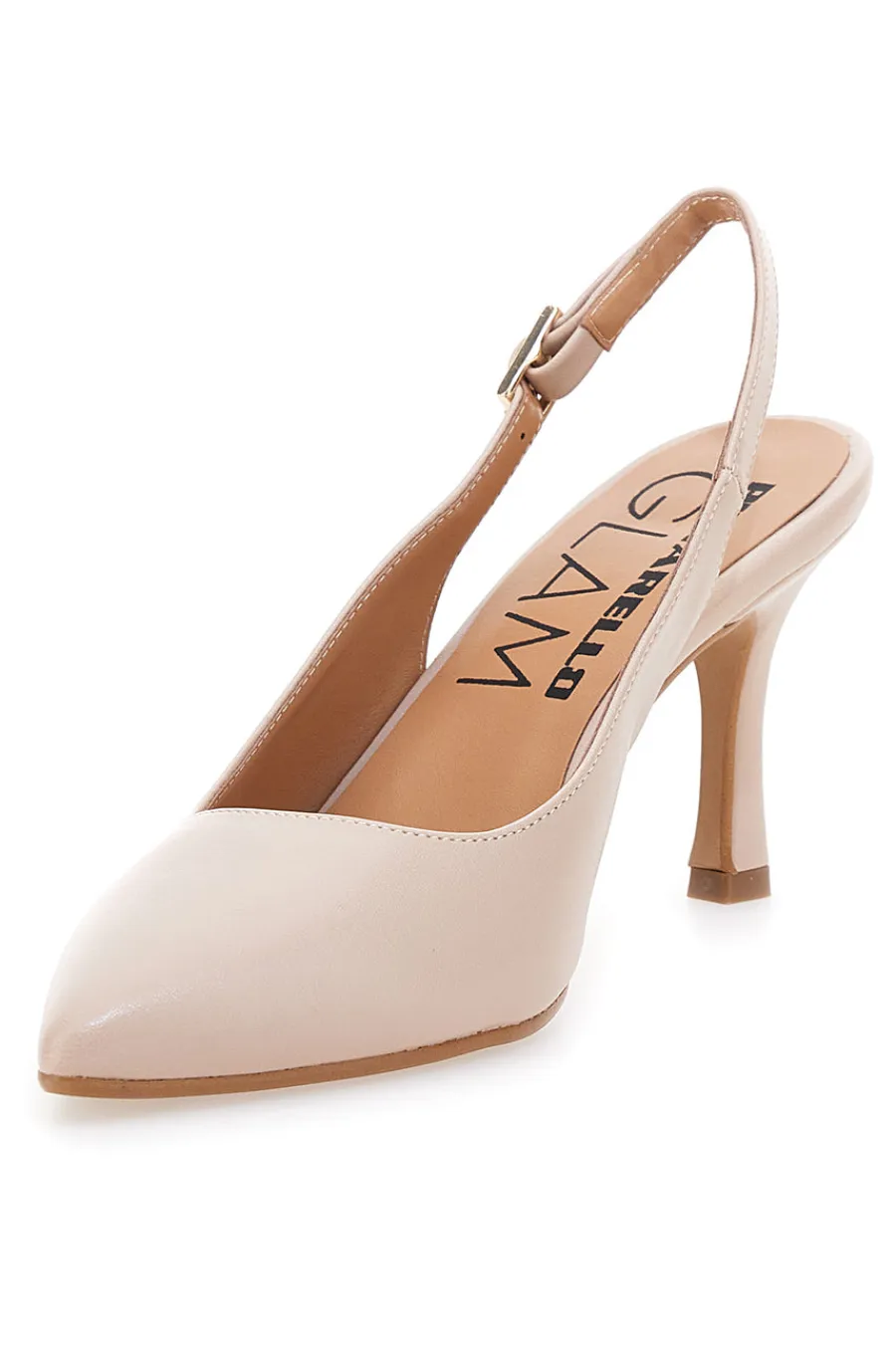 Décolleté slingback nude Made in Italy 935-PITTARELLO GLAM Discount