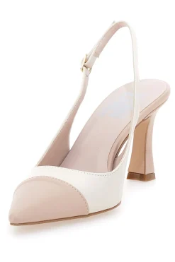 Décolleté slingback Nude Panna con Punta Nude 256-PITTARELLO LOVE Outlet