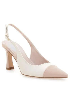Décolleté slingback Nude Panna con Punta Nude 256-PITTARELLO LOVE Outlet
