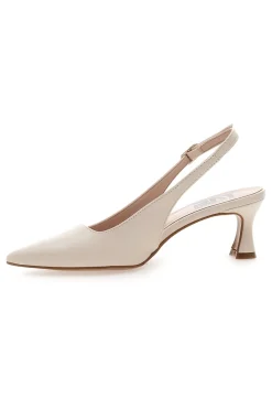Décolleté Slingback Panna a Punta Made in Italy 503-PITTARELLO LOVE Hot