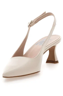 Décolleté Slingback Panna a Punta Made in Italy 503-PITTARELLO LOVE Hot