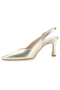 Décolleté Slingback Platino a Punta con Scollo a V 149-PITTARELLO Online