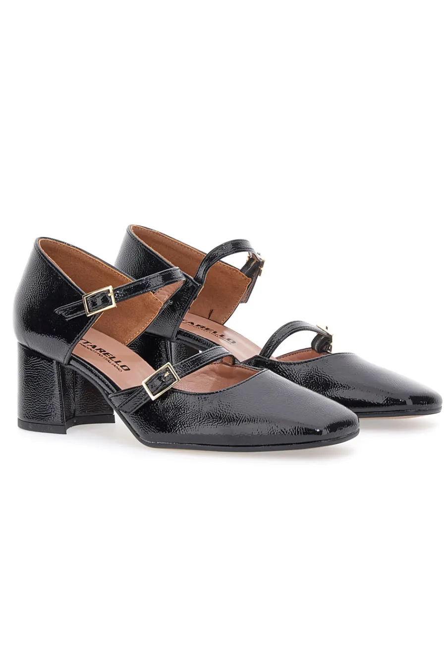 Decolleté Mary Jane Nere Con Cinturini Made In Italy C5012-PITTARELLO Sale