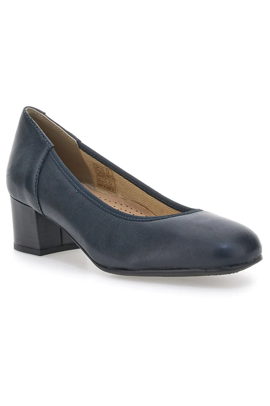Decolleté Navy Con Tacco Basso 11720LIDY-PRIMA RIGA Discount