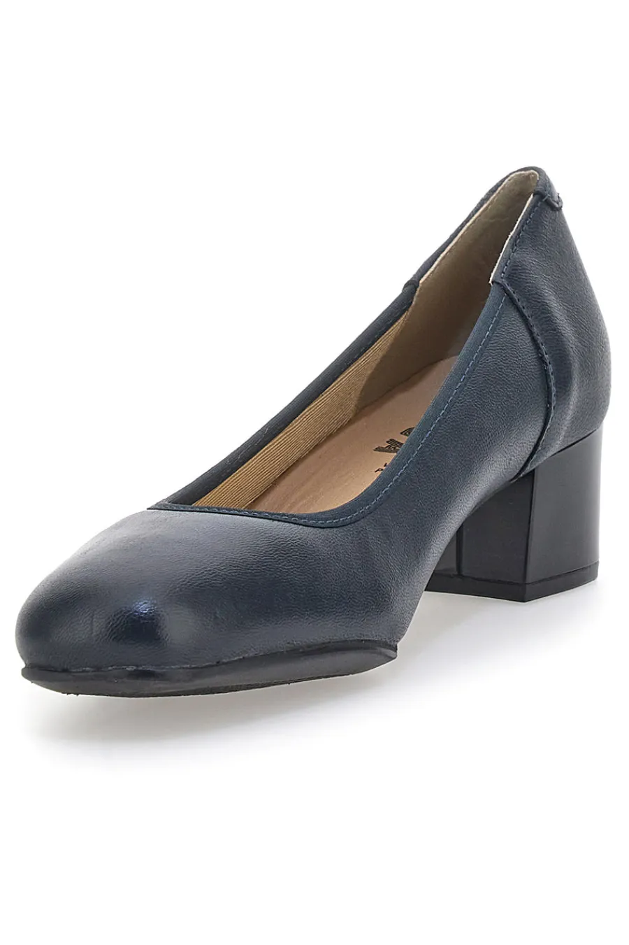 Decolleté Navy Con Tacco Basso 11720LIDY-PRIMA RIGA Discount