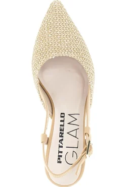 Decolletè slingback beige a punta made in Italy 34394-PITTARELLO GLAM