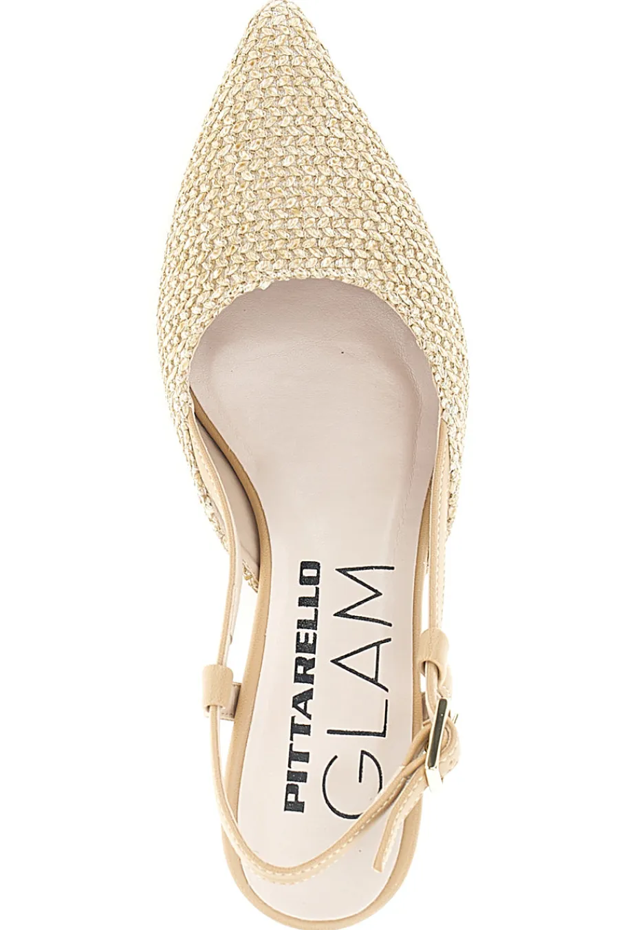 Decolletè slingback beige a punta made in Italy 34394-PITTARELLO GLAM